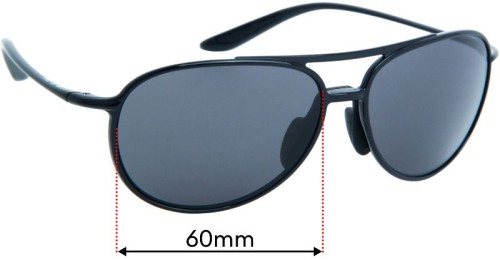 Maui Jim MJ438 Alelele Bridge 60mm Replacement Lenses